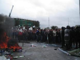 Última manifestación gandeira perante Leite Río