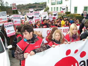 Protestas do pasado 30 de xaneiro en Portomarín