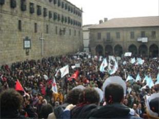 Concentración en Compostela no pasado mes de febreiro